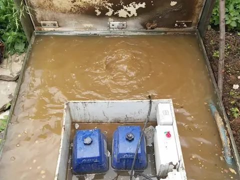 Переполнение септика Топас